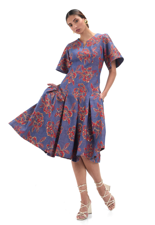 VESTIDO GOLDENBLUE JACQUARD