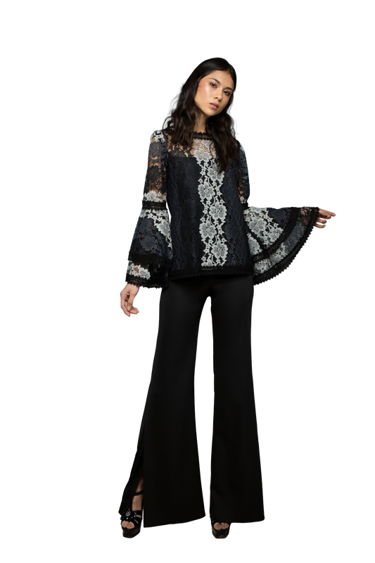 PANTALÓN ABERTURAS CREPE