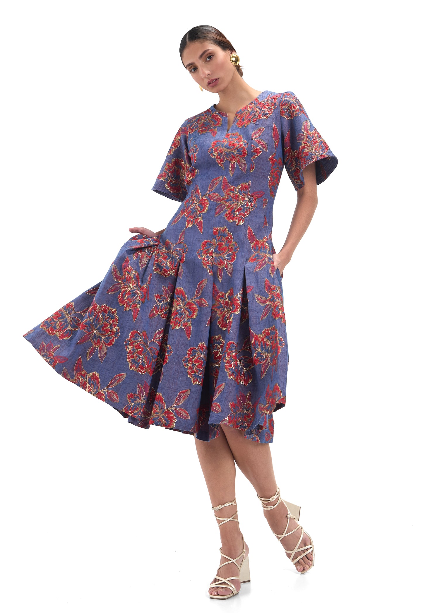 VESTIDO GOLDENBLUE JACQUARD VIP