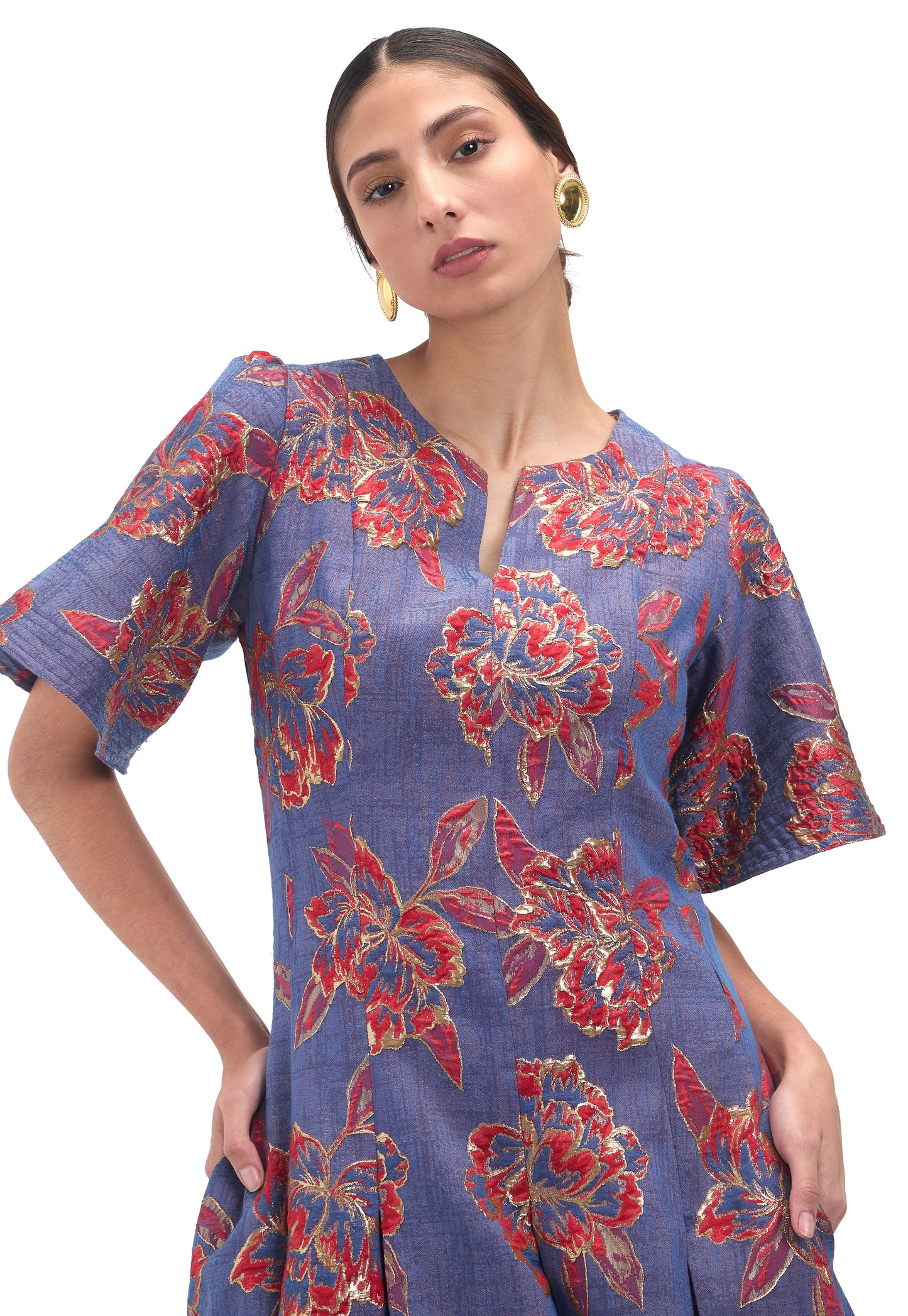 VESTIDO GOLDENBLUE JACQUARD VIP