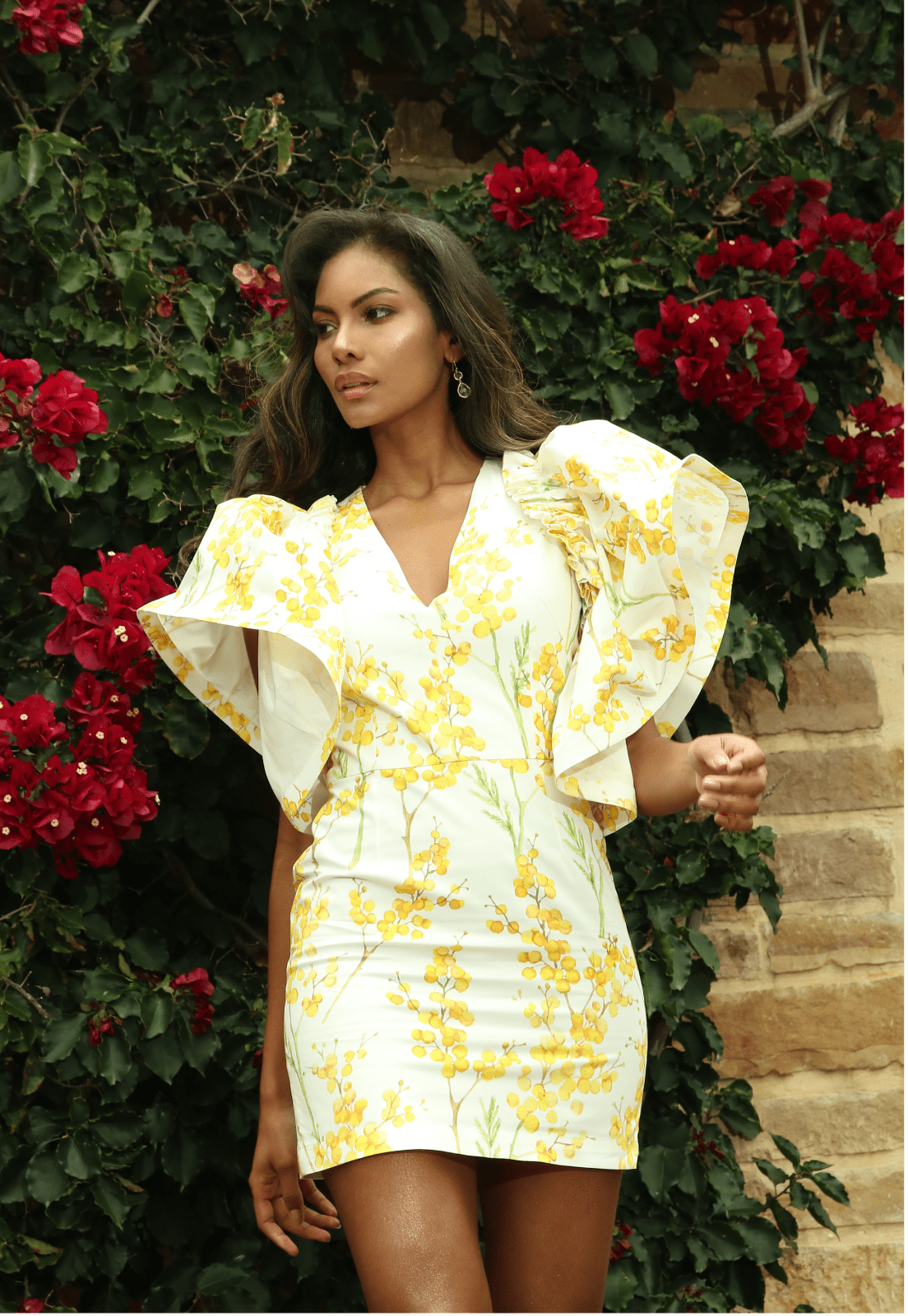 VESTIDO LLUVIA DE ORO MINI