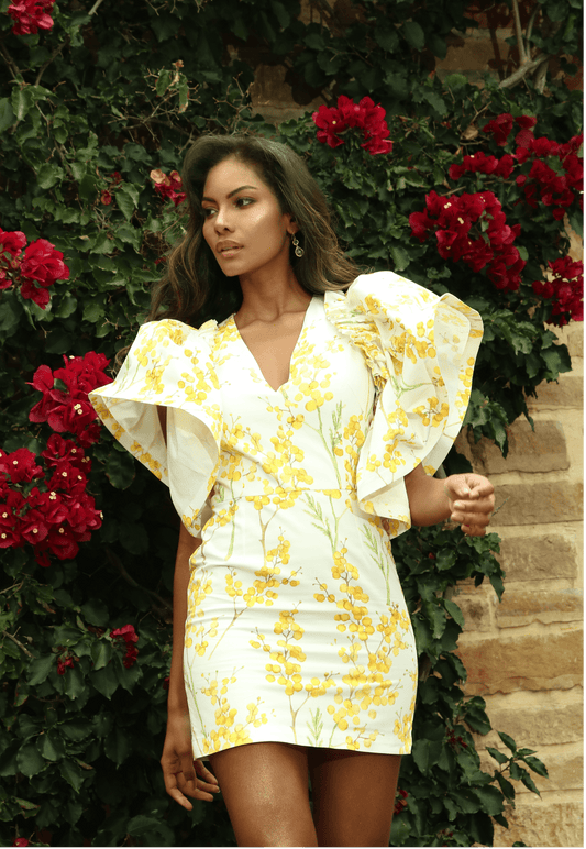 VESTIDO LLUVIA DE ORO MINI